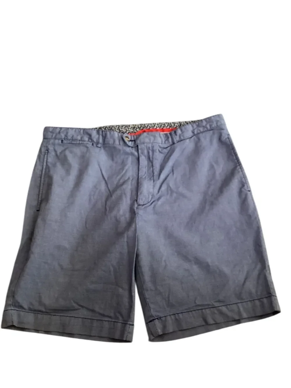 Mens Cremieux Chambray Shorts Size 38